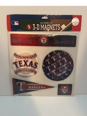 MLB "5-Piece" 3D Multi-Magnets (Texas Rangers)